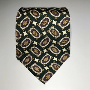 Polo Ralph Lauren Green Beige Purple Paisley Tie